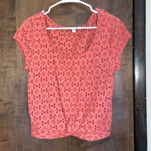 American Eagle Size large cropped shirt
